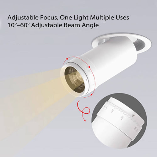 AT Smart Lighting Focusable Spotlight – Adjustable Beam LED Ceiling Light