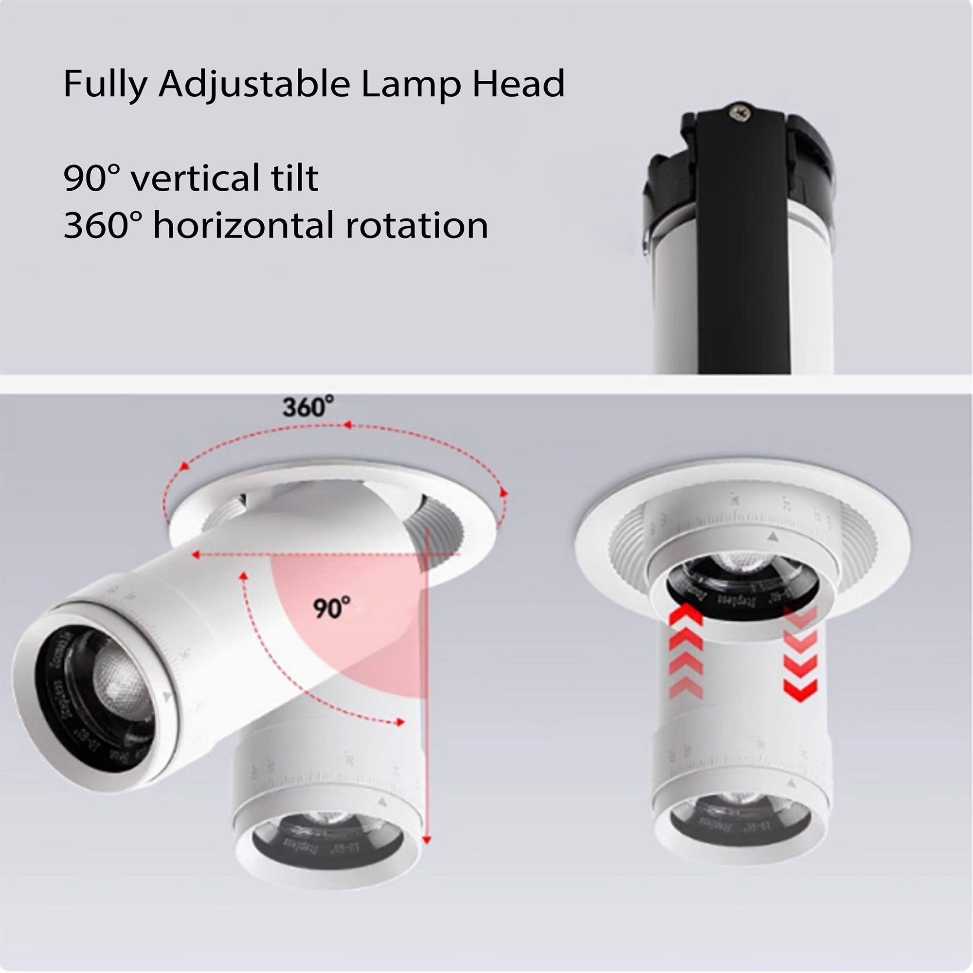 AT Smart Lighting Focusable Spotlight – Adjustable Beam LED Ceiling Light