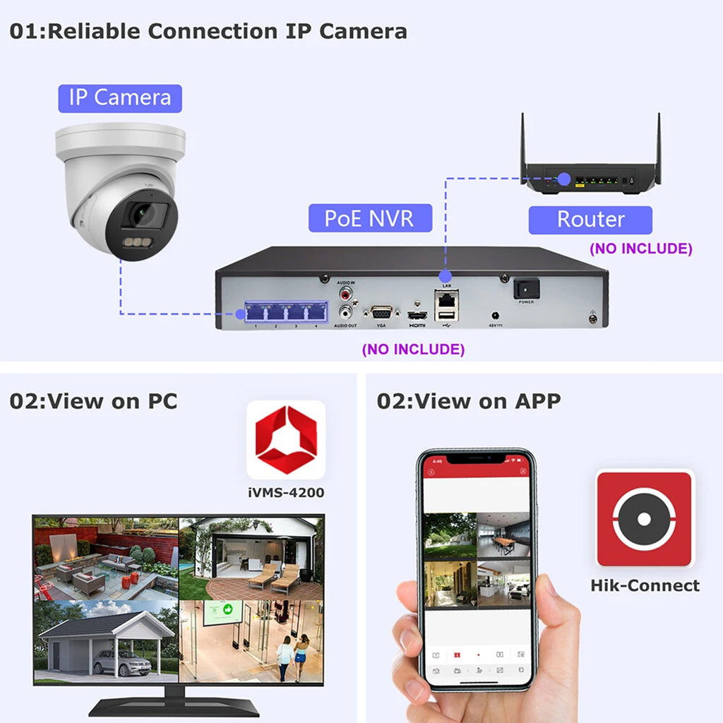 Hikvision 4K 8MP Smart Hybrid Light ColorVu Turret Network Camera