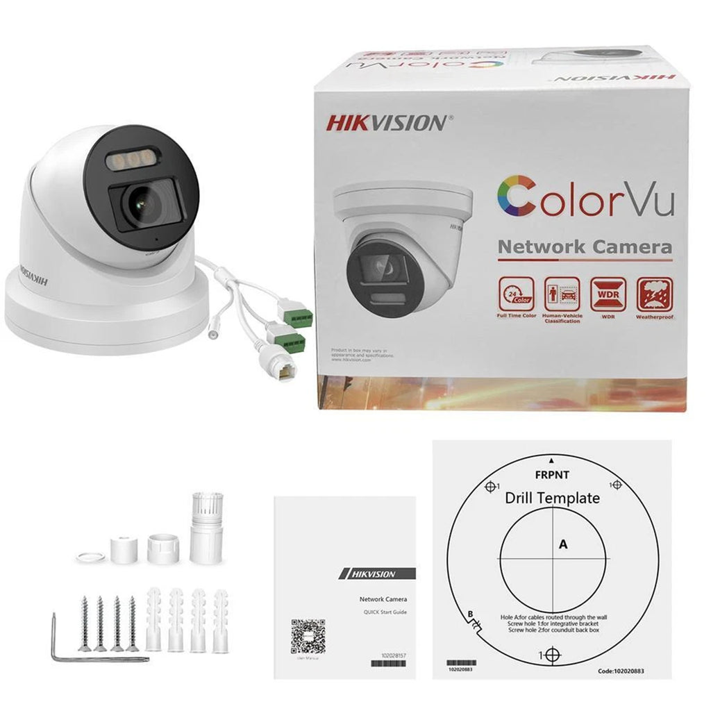 Hikvision 4K 8MP Smart Hybrid Light ColorVu Turret Network Camera