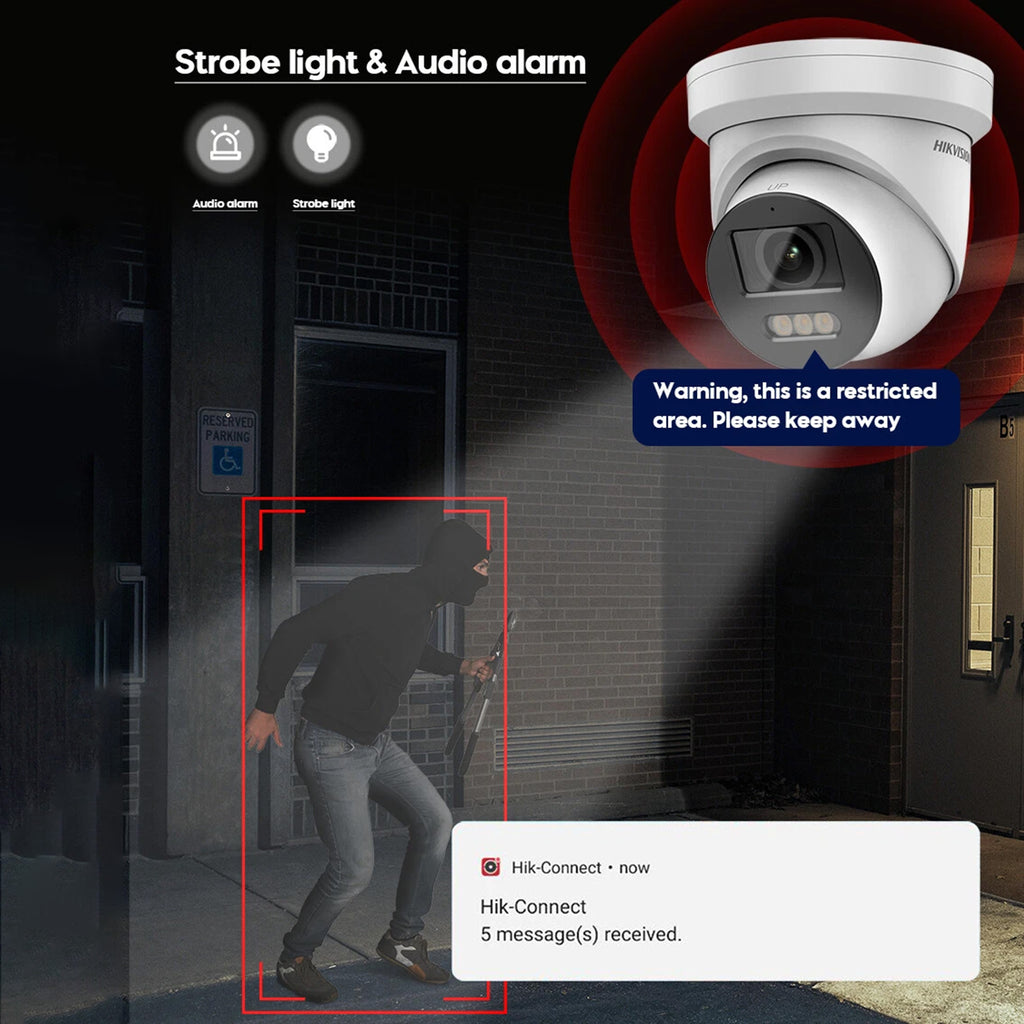 Hikvision 4K 8MP Smart Hybrid Light ColorVu Turret Network Camera