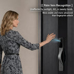 Lockin V5 Max Palm Vein Smart Lock – 3D Face Recognition, Dual Battery System, Flagship Biometric Security